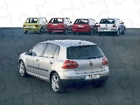 Golf 3, Golf 5, Golf 1, Golf 2, Golf 4