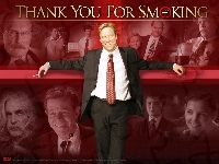 Aaron Eckhart, garnitur, Sam Elliott, Maria Bello, Cameron Bright, Thank You For Smoking, Katie Holmes, William H. Macy