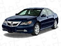 Acura RL, Granatowa, Grafika