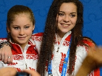 Łyżwiarki, Lulia Lipnitskaya, Adelina Sotnikova, Sochi 2014