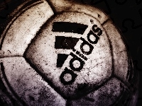 Adidas, Czarne, Logo, Piłka