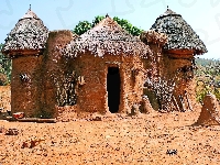 Benin, Domek, Gliniany, Afryka