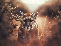 Roślinność, Puma, Młoda, AI