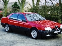 Alfa Romeo 164, Czerwona, Sedan