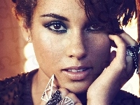 Alicia Keys, Makijaż, Piękna, Kobieta, Biżuteria