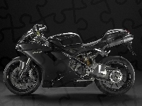 Aluminiowy, Czarne, Ducati 848, Wahacz