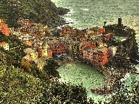 Amalfi, Włochy, Morze, Wybrzeże, Vernazza