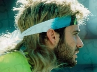 Amerykański, Andre Agassi, Opaska, Tenisista