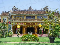 Świątynia, Rośliny, Chua Phap Bao, Wietnam, Hoi An