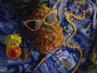 Drink, Okulary, Ananas