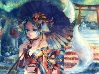 Dziewczyna, Anime, Lisica
