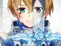 Manga Anime, Rycerz, Miecz, Sword Art Online