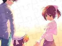 Okazaki Tomoya, Anime, Clannad, Ushio, Rodzina, Nagisa