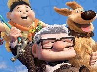 Skaut Russell, Film animowany, Dziadek Carl Fredricksen, Dzień Dziadka, Up, Odlot, Pies As