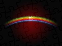 Logo, Apple, Tęcza