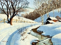 Strumyk, Arthur Saron Sarnoff, Zima, Droga, Obraz