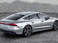 2018, Audi A7 Sportback, Srebrne