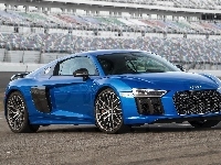 Audi R8 V10 Plus Coupé 5.2 FSI S Tronic Quattro, Niebieskie, 2016