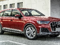 Kombi, Audi Q7 S, Czerwone