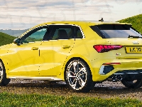 2020, Audi S3 Sportback, Żółte