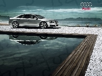 Audi A8, Srebrne, Basen