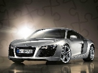 Audi R8, Srebrne, Blask