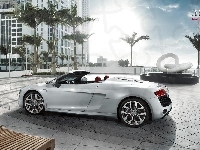 Audi R8, srebrne, cabriolet