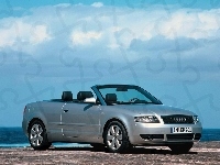 Cabrio, Audi A4, Srebrny