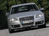 Audi S8, Srebrny, Przód