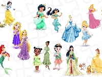 Ariel, Disney, Mulan, Kopciuszek, Dla dzieci, Jasmina, Księżniczki, Śnieżka, Bajka