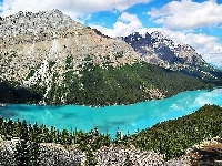 Góry Canadian Rockies, Kanada, Park Narodowy Banff, Jezioro Peyto Lake
