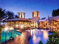 Basen, Hotel, Royal Mirage Resort, Dubaj