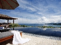 Basen, Relaks, Dom, Taras, Ocean