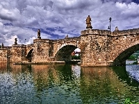 Bawaria, Alte Mainbrücke, Men, Niemcy