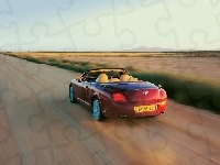 Bentley Continental GTC, Bordowy, Szosa