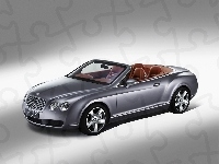 Bentley Continental, Srebrny, Cabrio