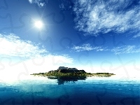 Wyspa, Bezludna, Słońce