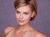 beżowe, Charlize Theron, usta