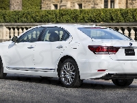 Hybryda, Lexus LS, Biały
