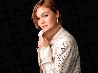 biały, Julia Stiles, skórzany, płaszcz