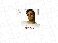 biały, Ben Affleck, t-shirt