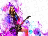 Biżuteria, Kobieta, Gitara
