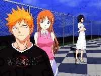 ogrodzenie, ludzie, Bleach