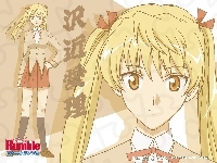 blondynka, School Rumble, chińskie znaki