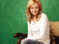 Bluzeczka, Malin Akerman, Biała, Fotel