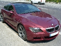 BMW 7, Bordowy, Metalik, E65