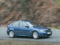 BMW 325ti, Niebieskie, Compact