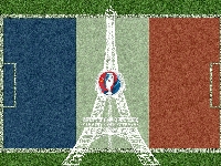 Euro 2016, Wieża, Boisko, Logo, Eiffla