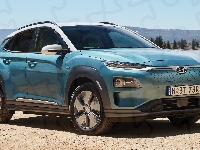 Przód, Bok, Hyundai Kona Electric