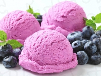 Gałki, Owocowe, Lody, Borówki